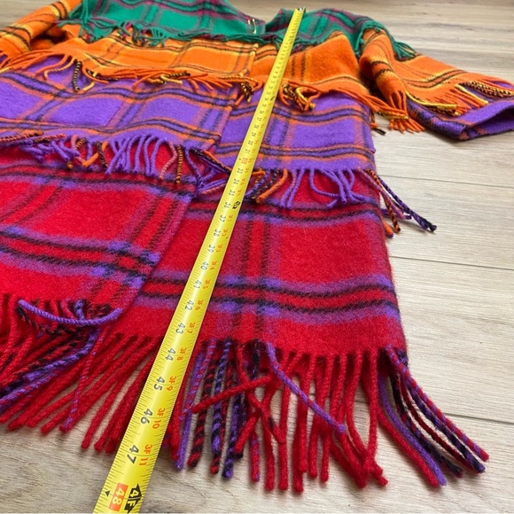 Vintage Couture Jean Charles De Castelbajac Wool Fringe Overcoat Ko & Co Deigner - Picture 15 of 16